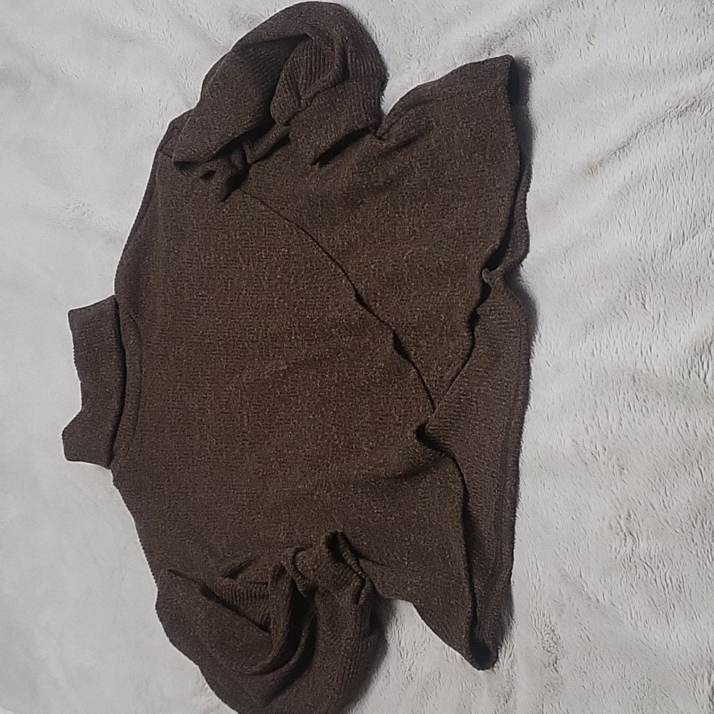 Brown Turtle Neck Sweater
